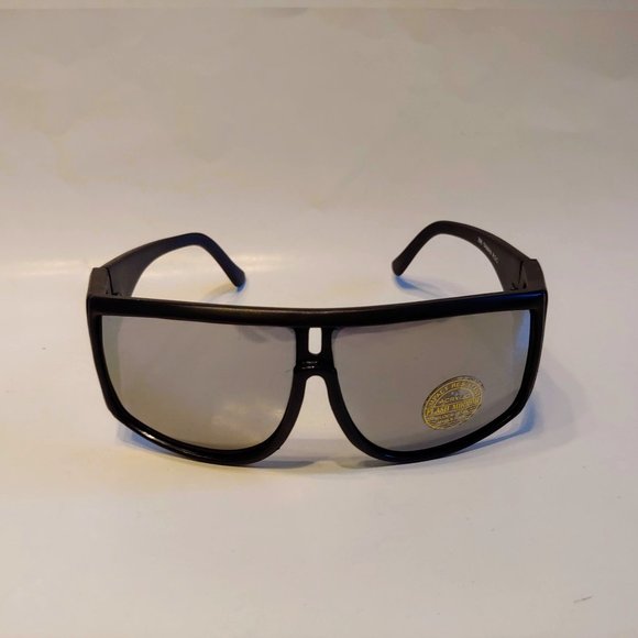 (NWT) Vintage 90's Wrap Around Sun Shield Sport Sunglasses (M.Black) - Picture 1 of 4